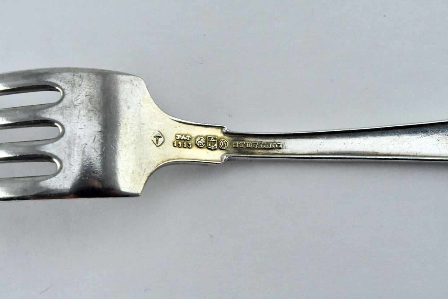 Etruscan by Gorham Sterling Silver 7" Place Dinner Fork 1.5 oz. Monogram "D"