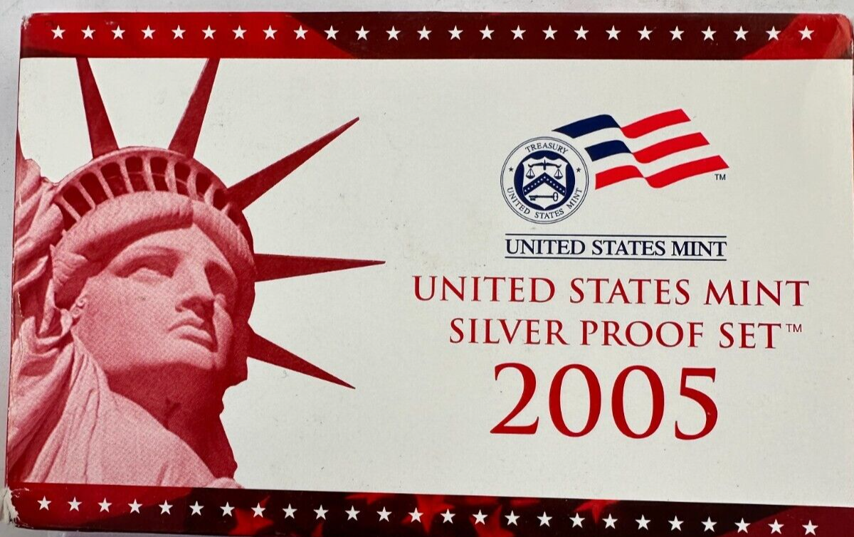 2005 US Mint Silver Proof Set w/COA - Free Shipping USA