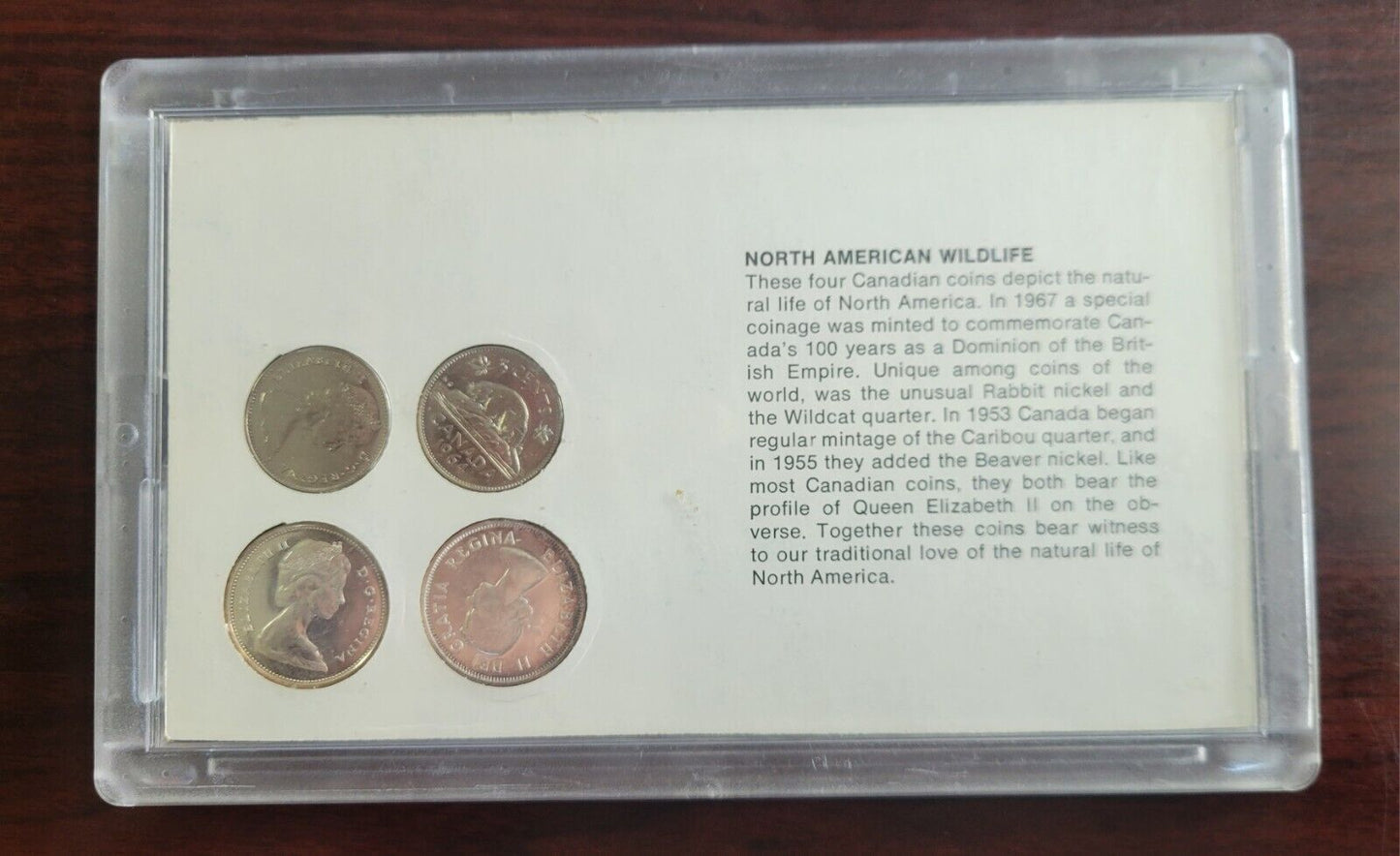 THE AMERICANA SERIES, NORTH AMERICAN WILDLIFE, 4pc Canadian Coin Set