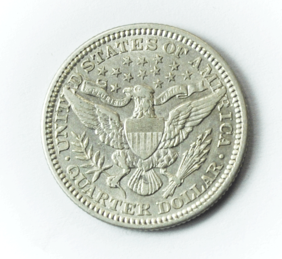1905 25c Barber Silver Quarter Dollar Rare Twenty Five Cents Philadelphia AU