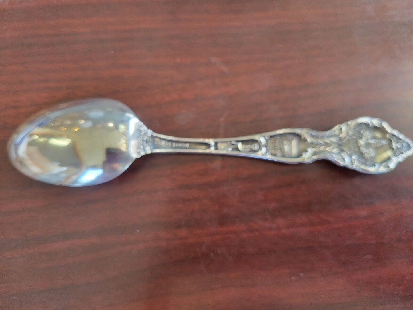 1908 Illinois State Sterling Silver 5 7/8" Souvenir Spoon  .97oz Lincoln