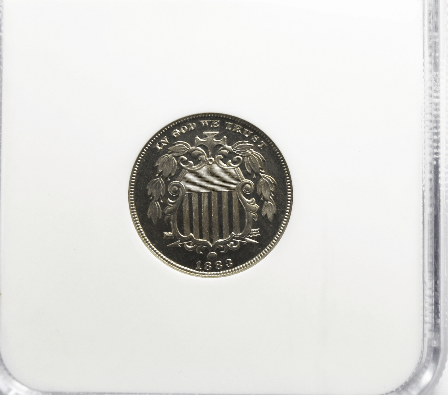 1883 5c Proof Shield Nickel Five Cents US Coin PF65 Cameo NGC