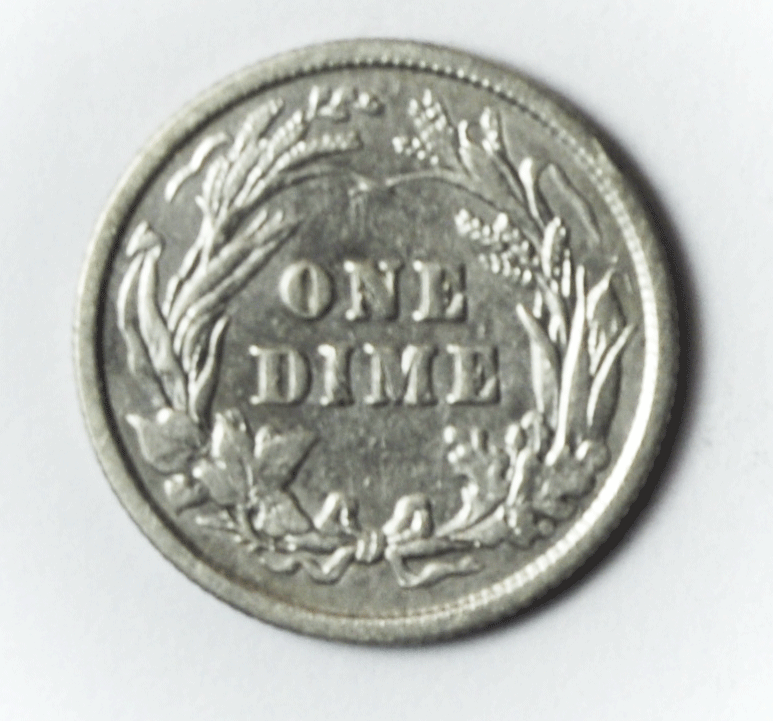 1900 10c Barber Silver Ten Cents Dime US Philadelphia
