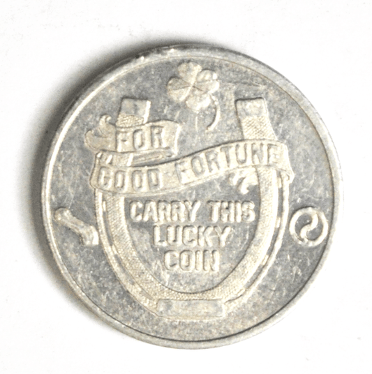 Missouri Insurance Co St Louis Good Luck Token Carry Good Fortune 25mm Aluminum