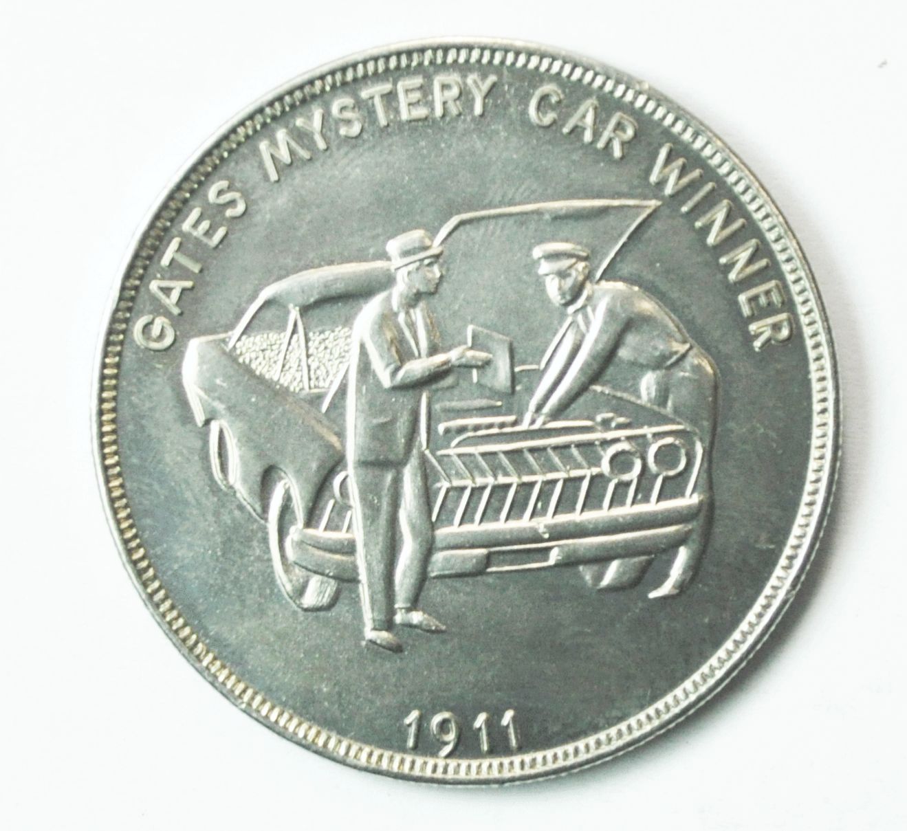 1911 Gates Mystery Car Winner Medal 40mm So Called