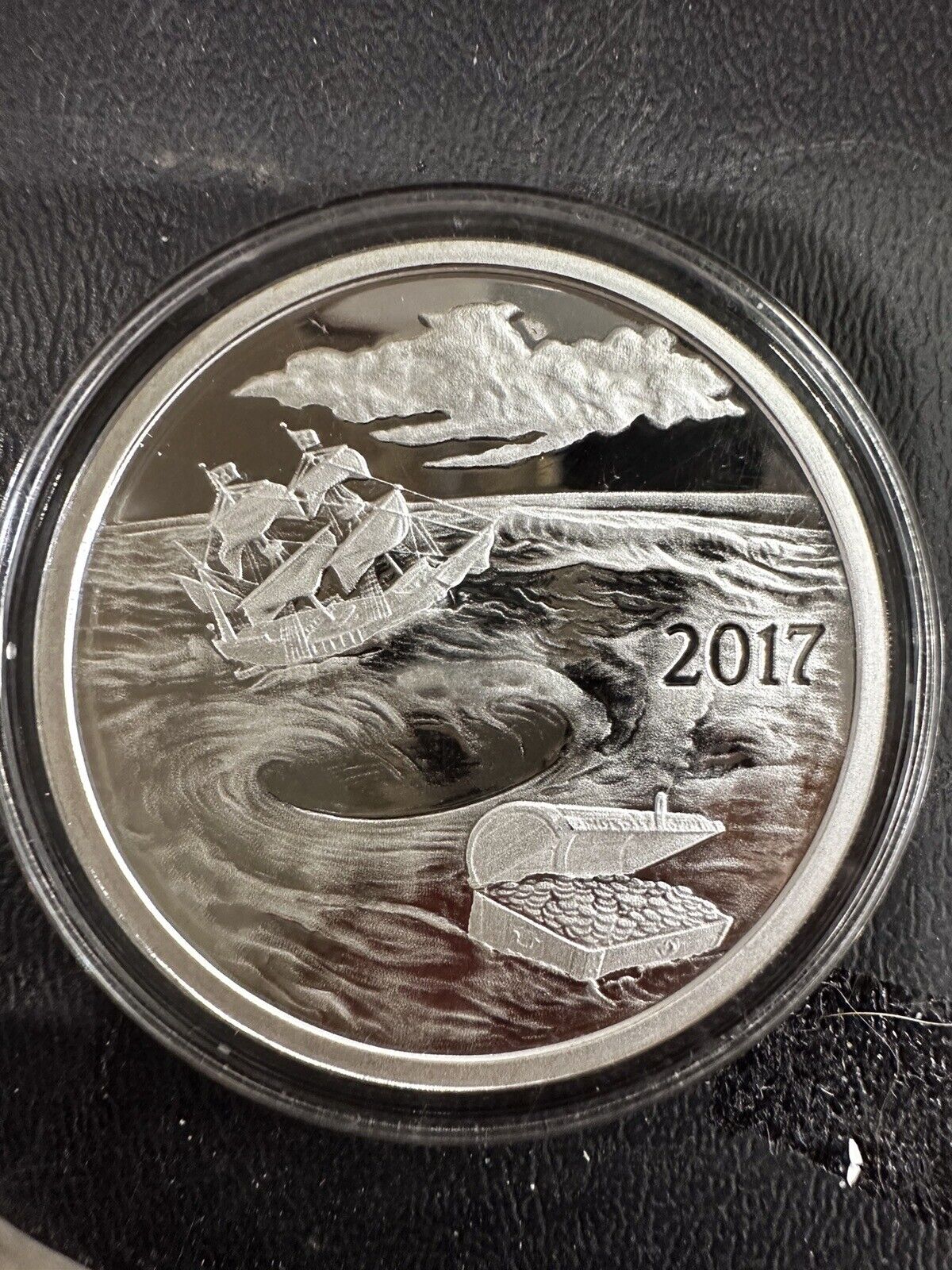 Proof 2017 Finding Silver bug Island #4 Whirlpool Numbered 1 oz 999 Silver