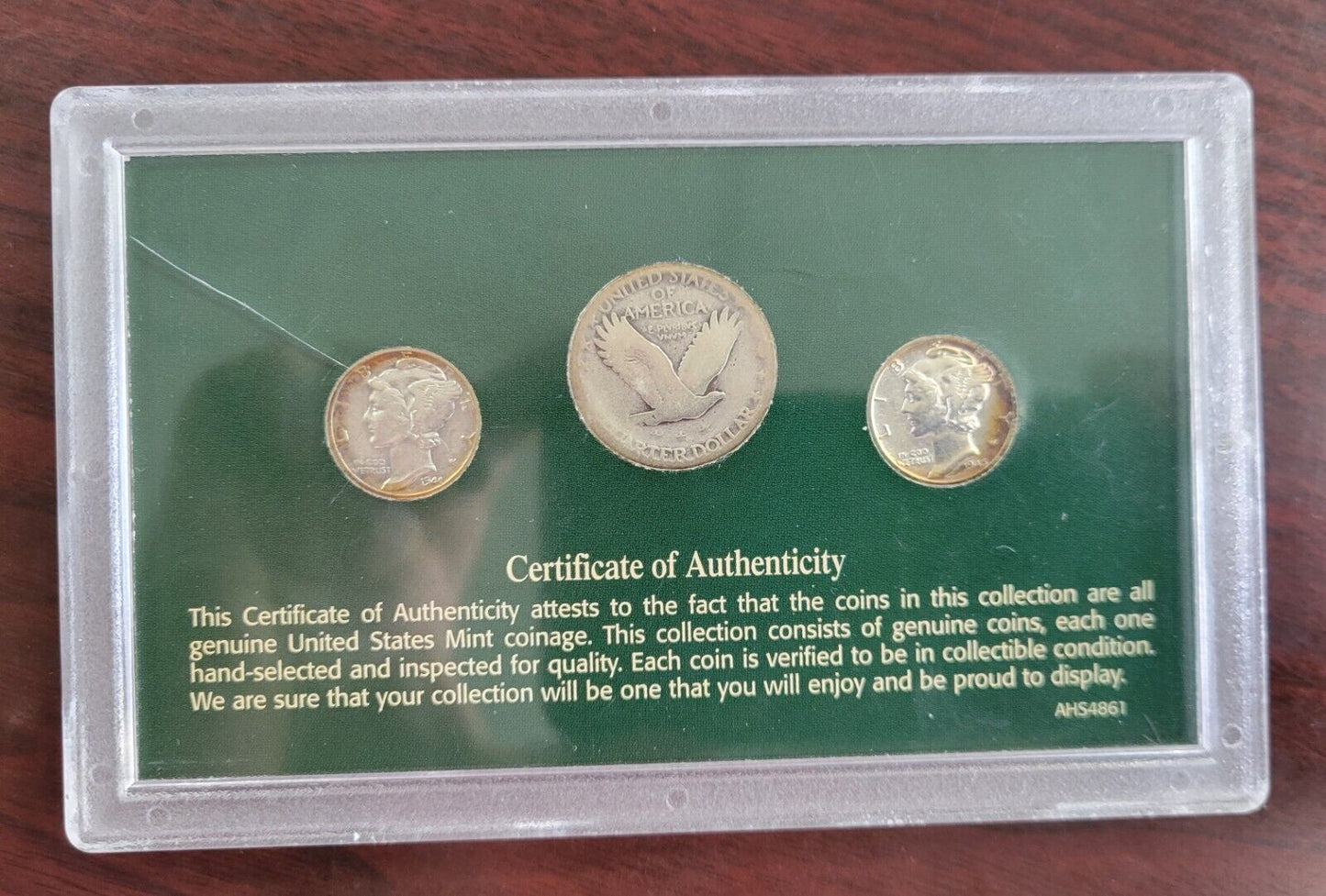 Liberty Coin Collection Mercury Dimes & Standing Liberty Quarter Encapsulated