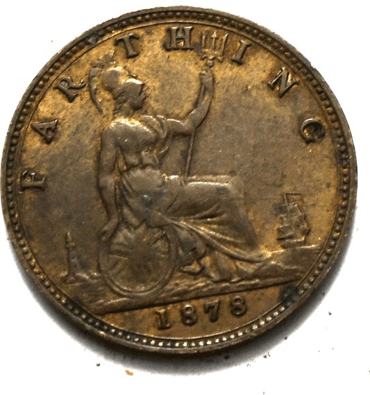 1878 Great Britain Farthing KM# 753