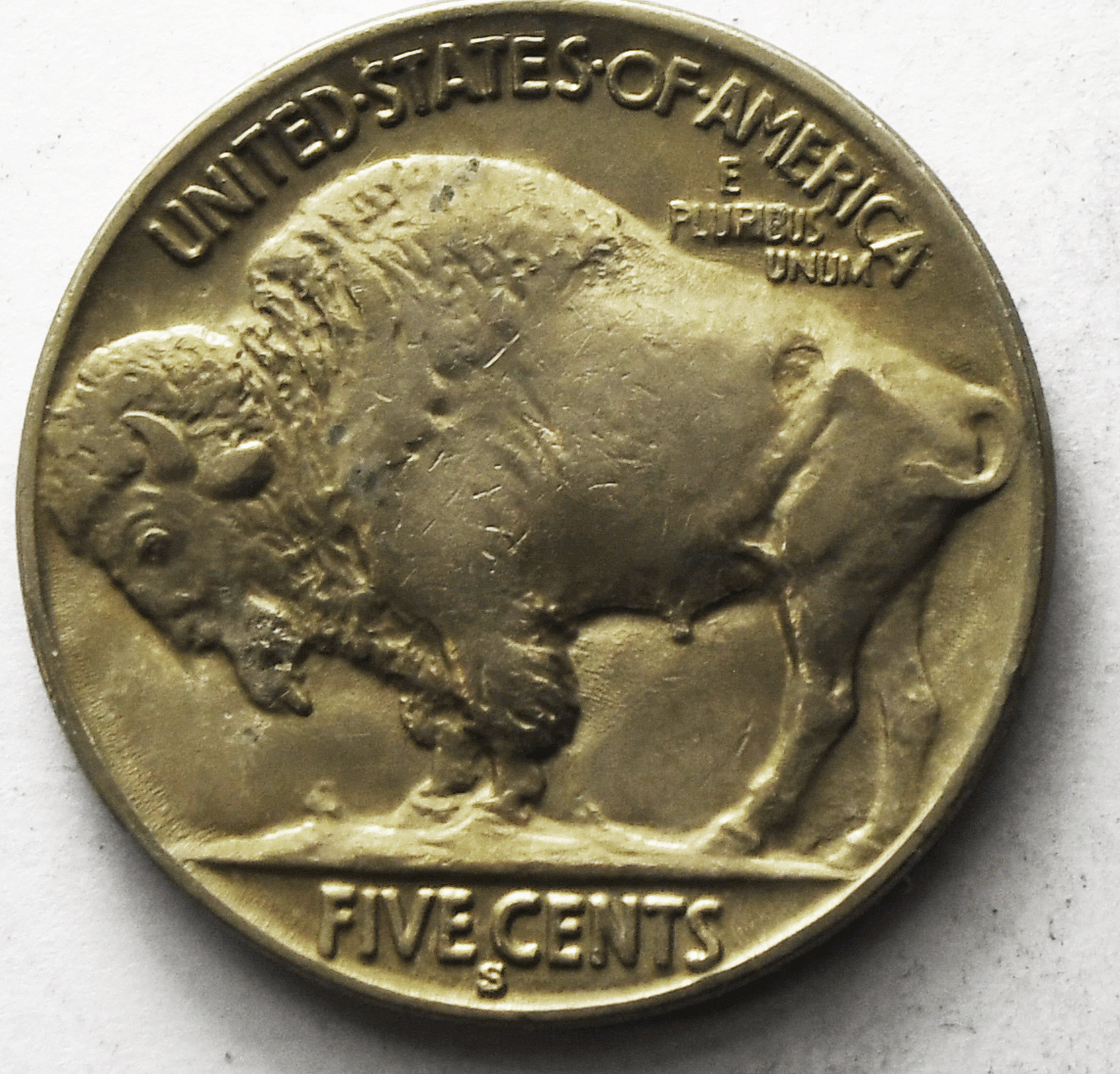 1930 S 5c Buffalo Nickel Five Cents San Francisco Uncirculated