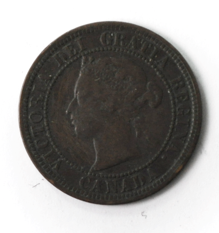 1882 1c Canada One Large Cent KM#7 Bronze