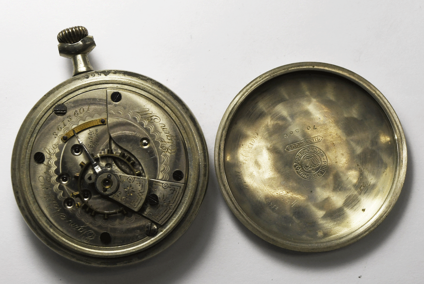 1890 Elgin Size 18 Grade 102 Open Face Lever Set Pocket Watch Not Running