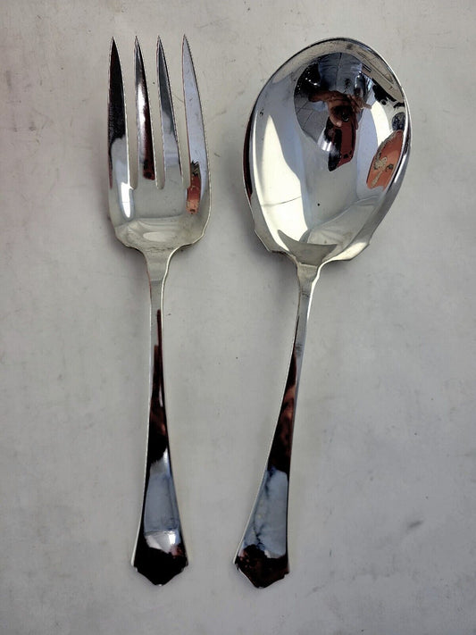 Antique By Wallace 2pc. Sterling Silver 2pc Salad Serving Set 6.1oz.