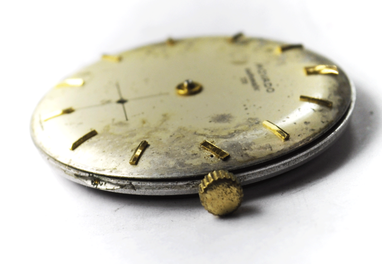 Movado 331 Bumper Automatic 115 Watch Movement Dial Stem & Crown 31mm