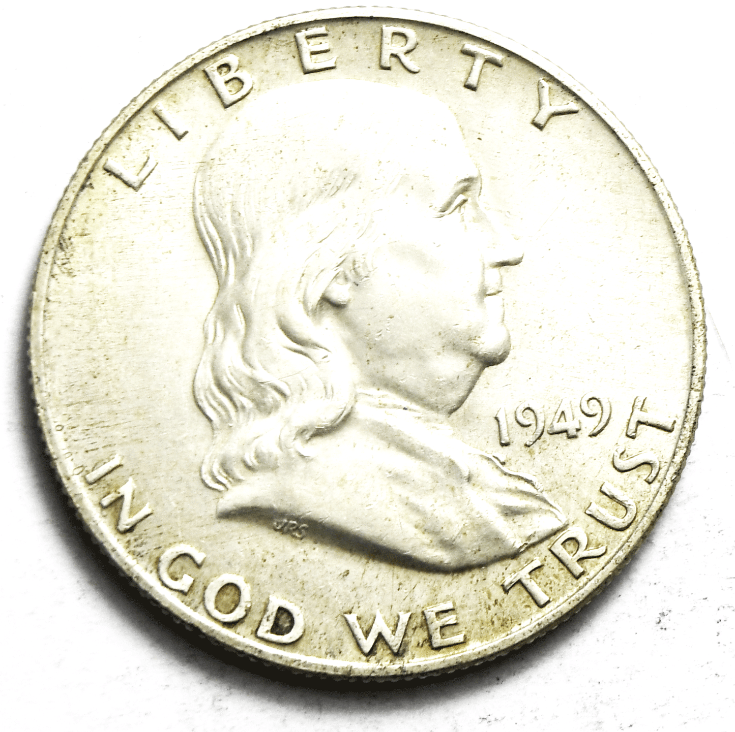 1949 D 50c Franklin Silver Half Dollar Fifty Cents Denver AU