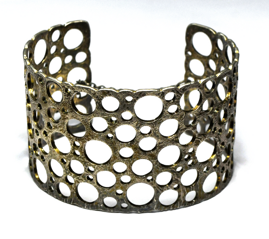 Liisa Vitali Nestor Westerback 830H Silver Toggle Cuff Bracelet Finland 40mm