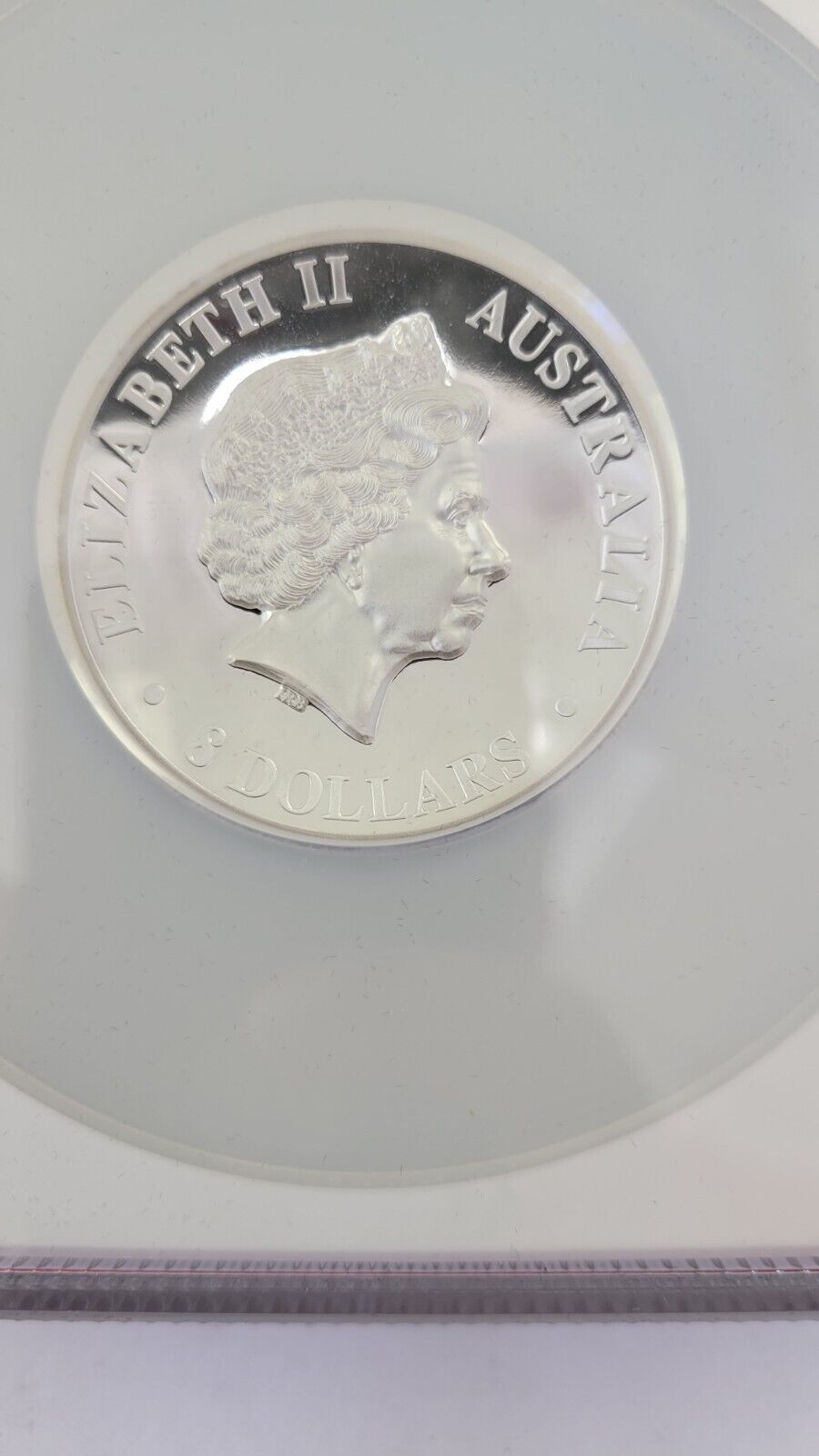 2015 P Australia $8 5 oz Silver Kangaroo High Relief NGC PF69 Ultra Cameo Cased