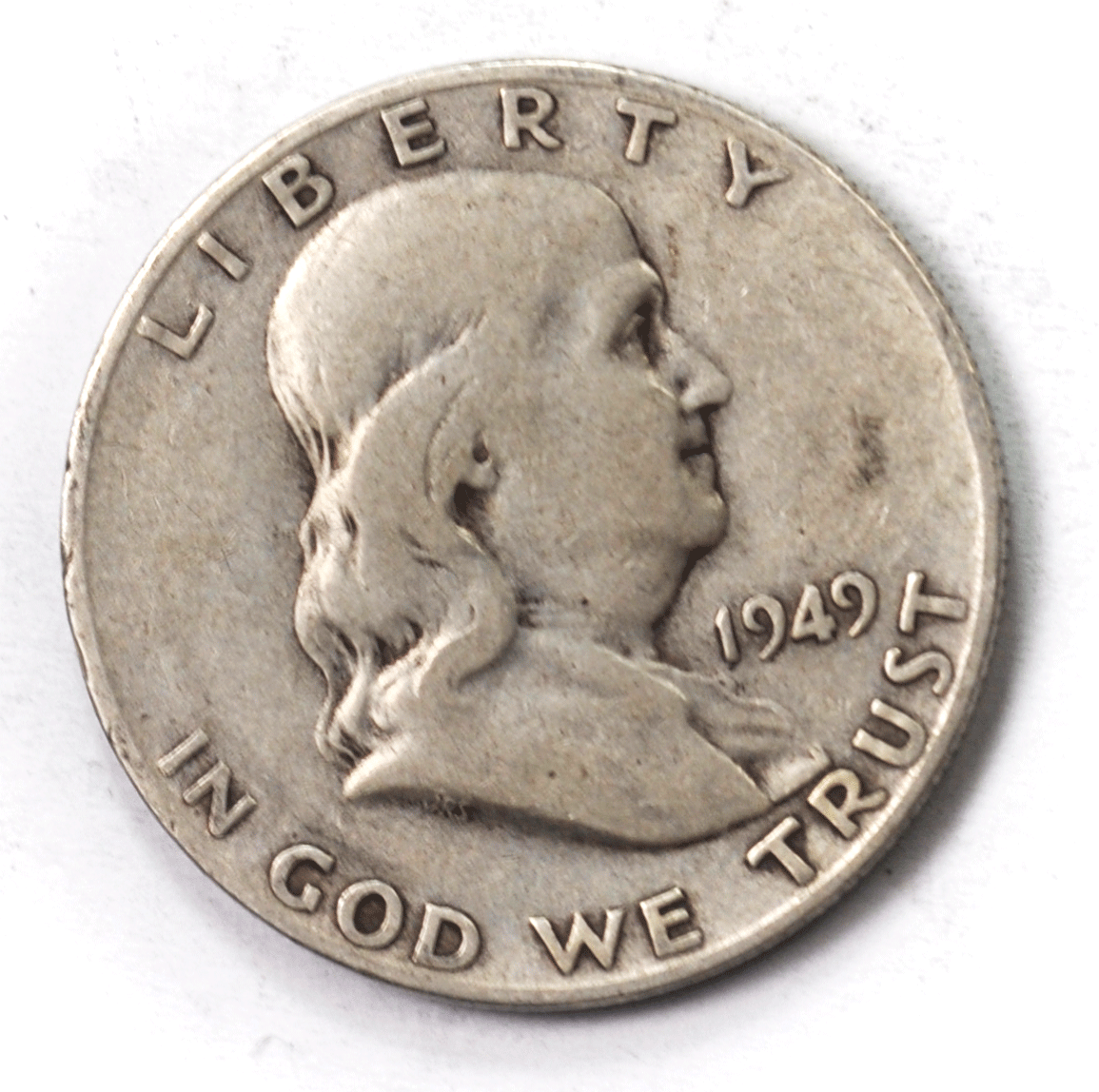1949 S/S 50c Franklin Silver Half Dollar Fifty Cents RPM-001 VP-002