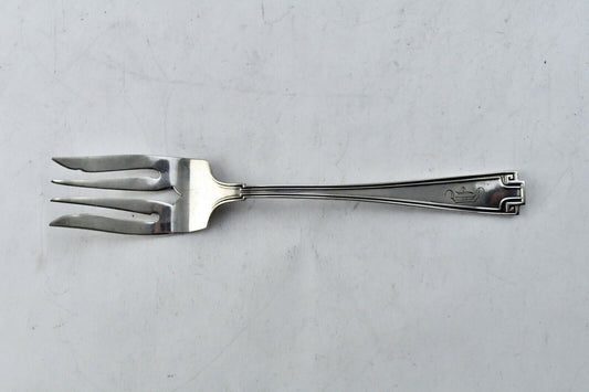 Etruscan by Gorham Sterling Silver 6 1/4"" Salad Dessert Fork 1oz. Monogram "D"