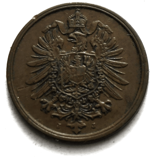1875 J Germany Empire 2 Pfennig KM# 2
