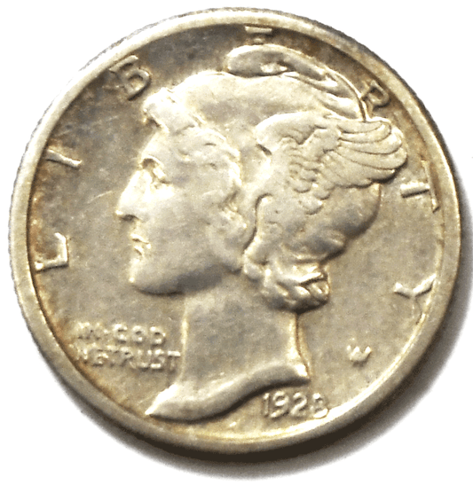 1928 D 10c Mercury Silver Dime Rare Ten Cents Denver