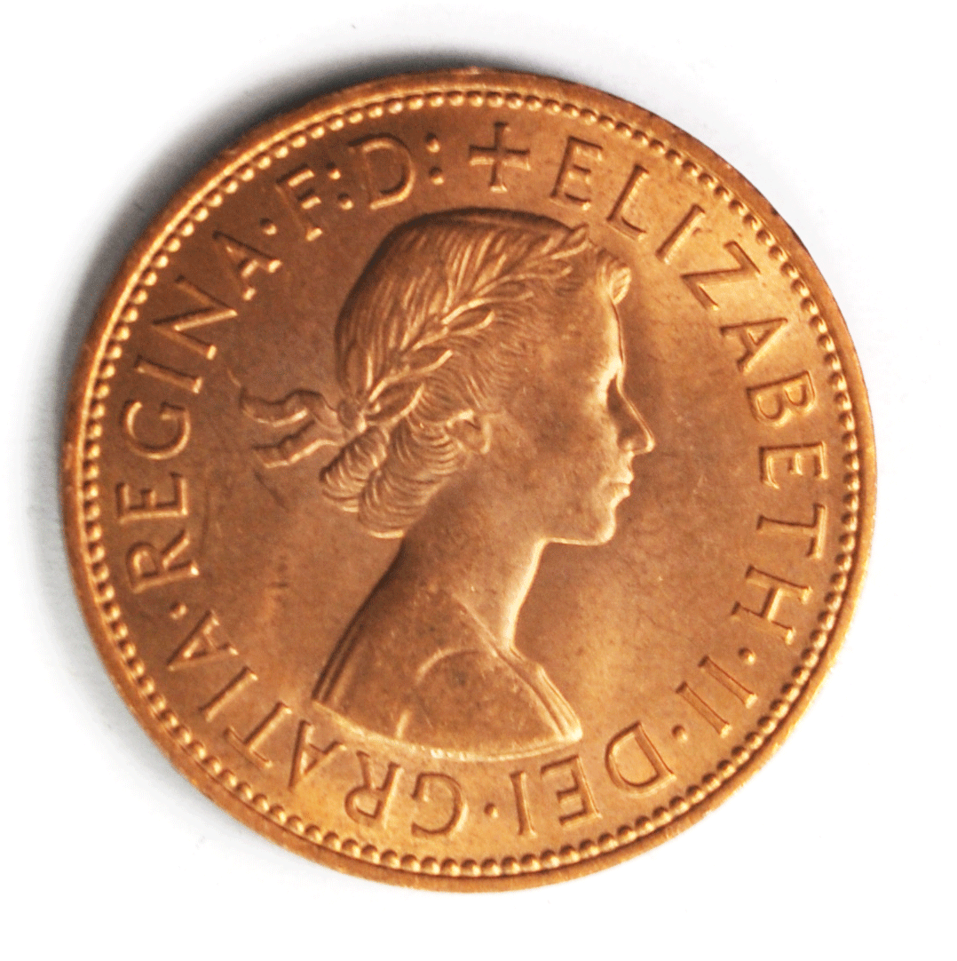 1967 Great Britain Bronze Penny KM# 897 Uncirculated