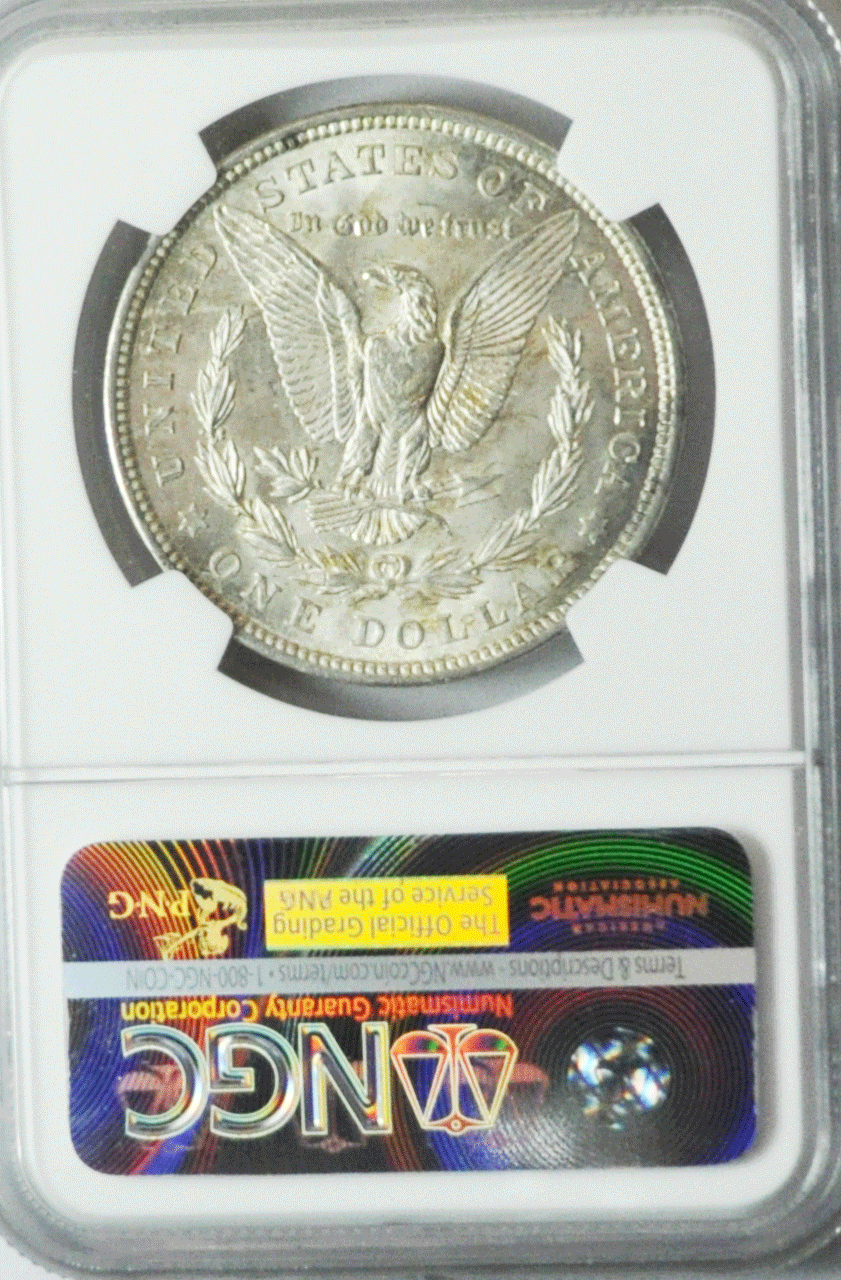 1921 $1 Morgan Silver One Dollar NGC MS63 VAM28 Wide Infrequent Reeding