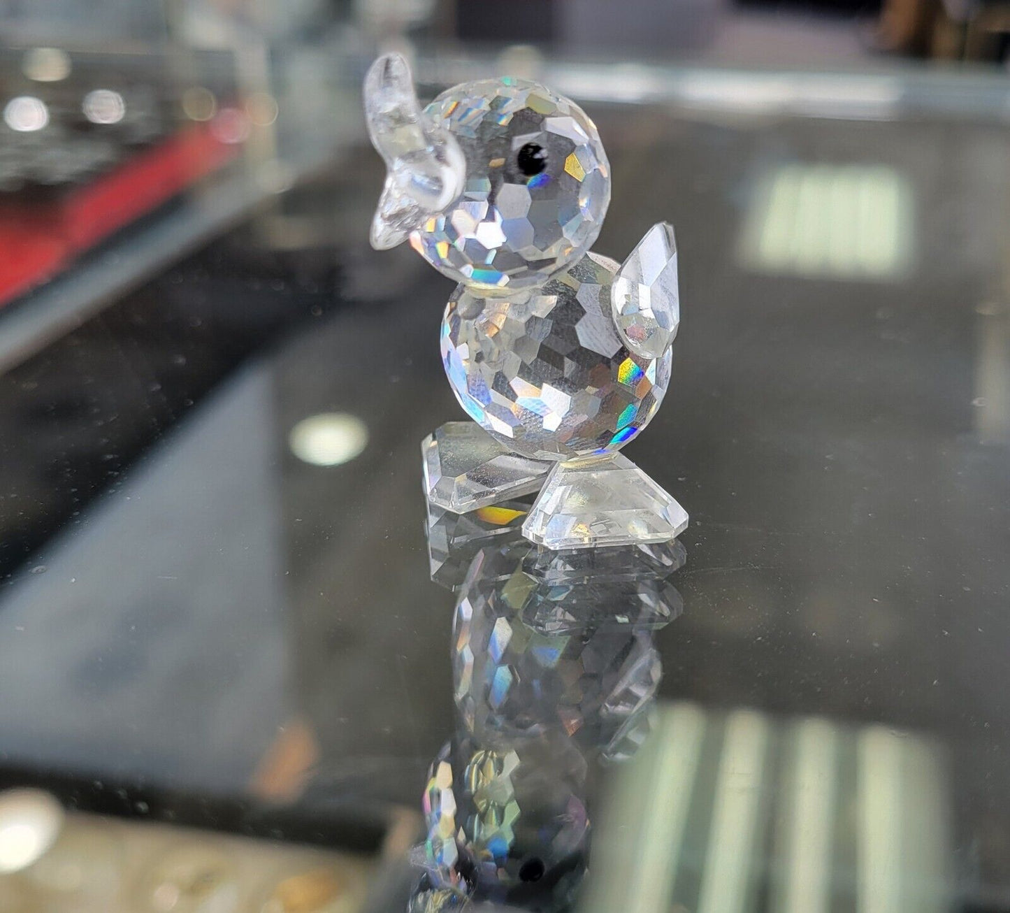 Vintage Swarovski Crystal Miniature Drake Duckling Bird No Box Austria