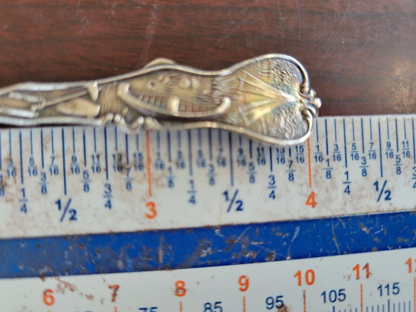 Convention Hall Kansas City Mo.  Sterling Silver 4 1/8" Souvenir Spoon .38oz.