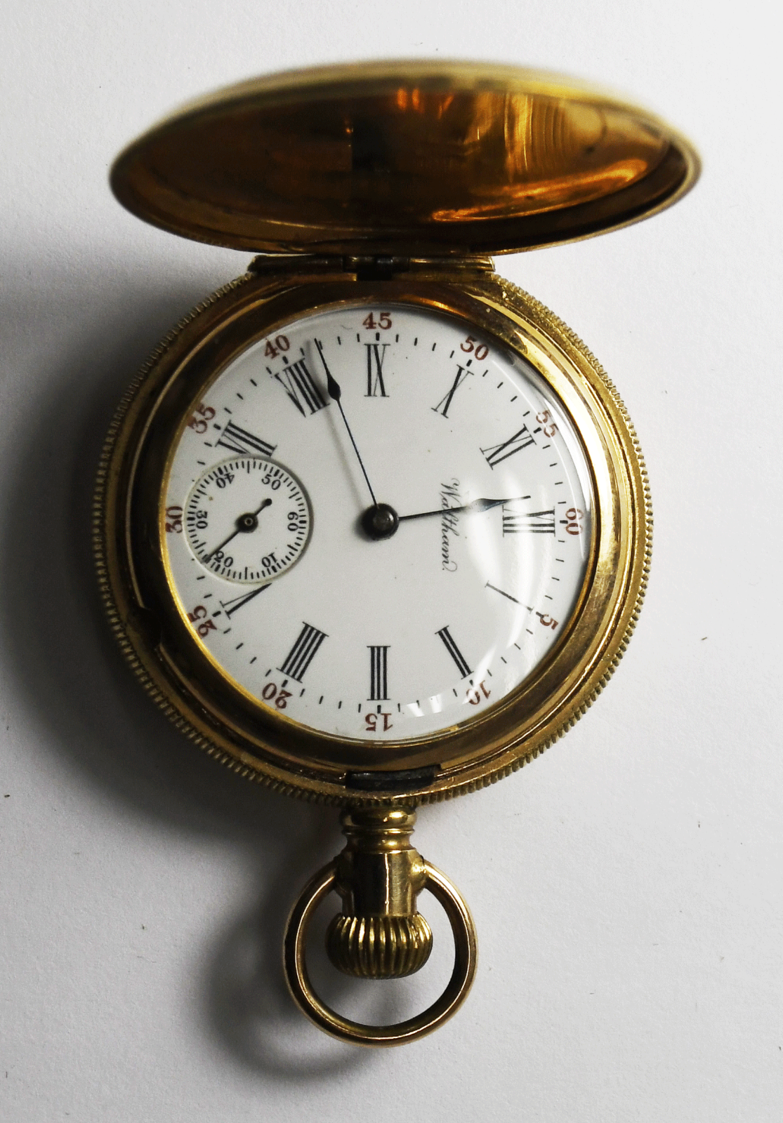 1901 Waltham Seaside Size 0 Gold Filled Hunters Case Pocket Watch