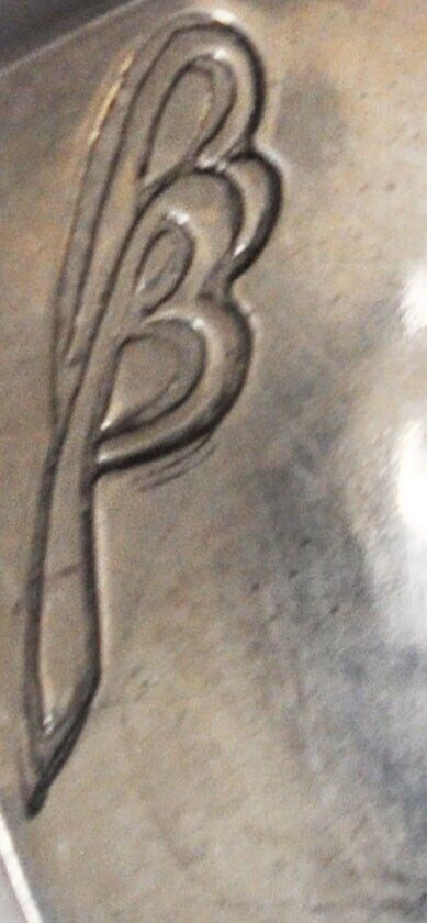 Mexico 950 Silver Designer Signed BB 29mm Wide Cuff Bracelet 7" Wrist