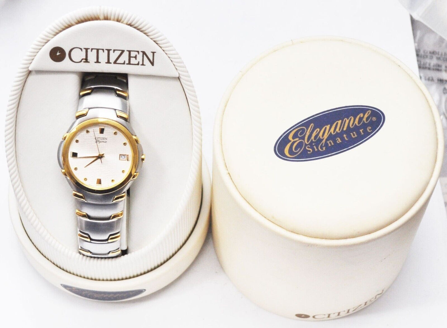 Men's Citizen Elegance Signature Two Tone S66137 Stainless Steel 35mm w Box