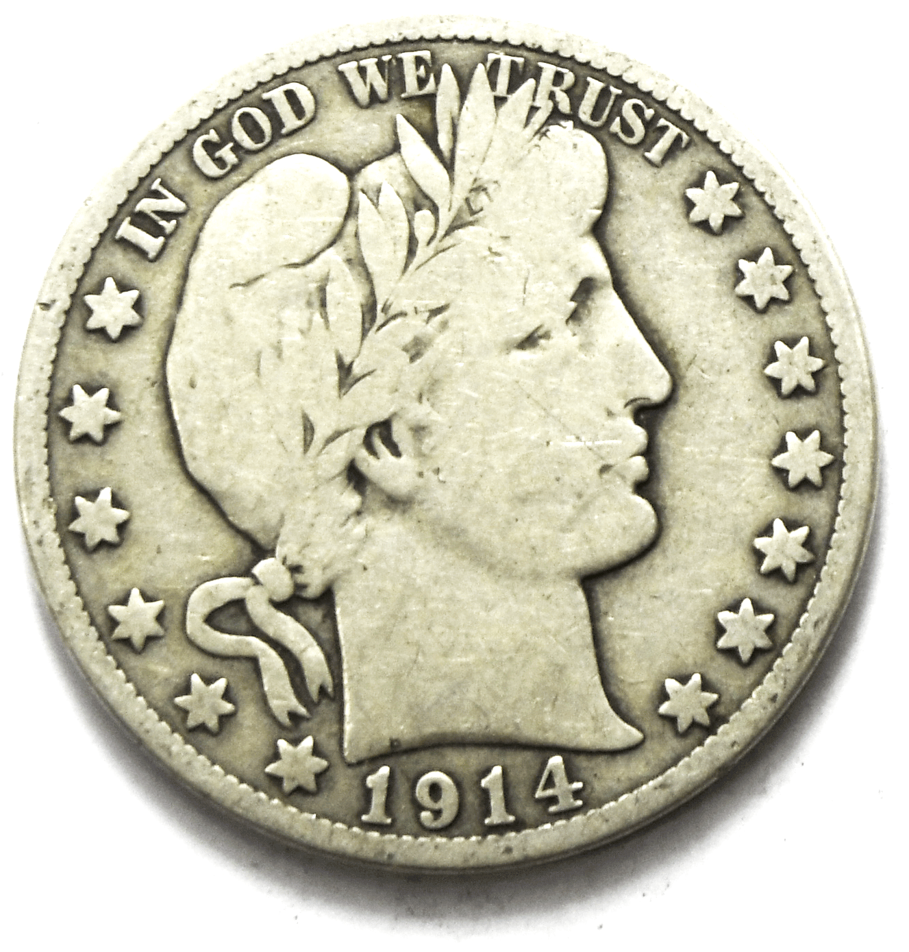 1914 S 50c Barber Silver Half Dollar Fifty Cents US San Francisco