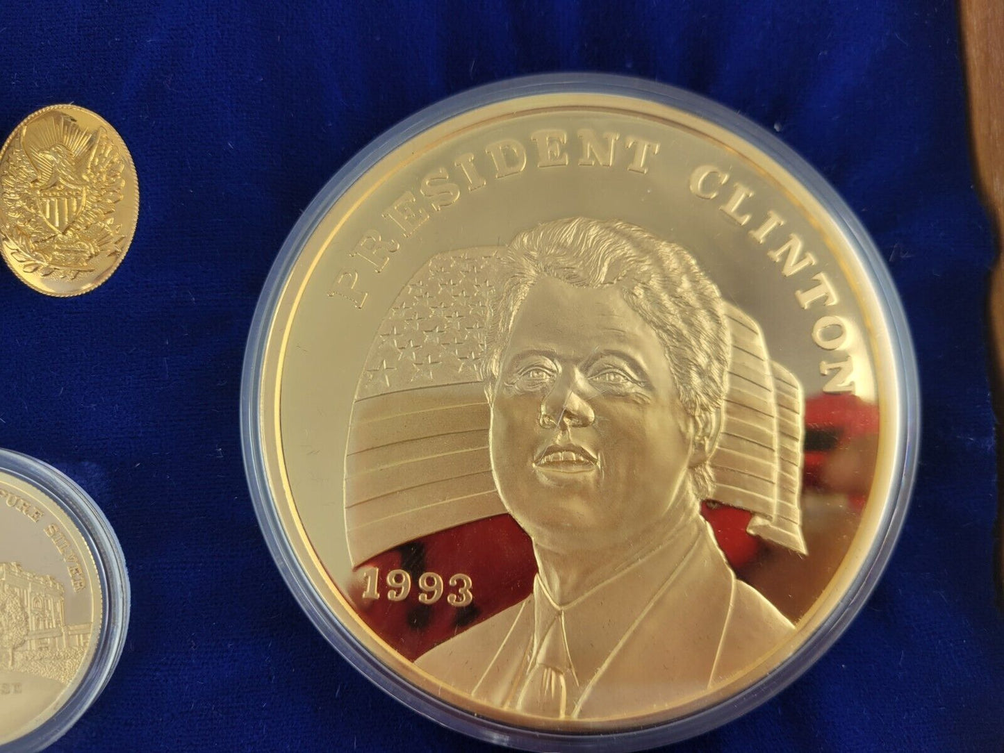 The Washington Mint 1993 Bill Clinton Pound Inaugural .999 Fine Silver 17oz.