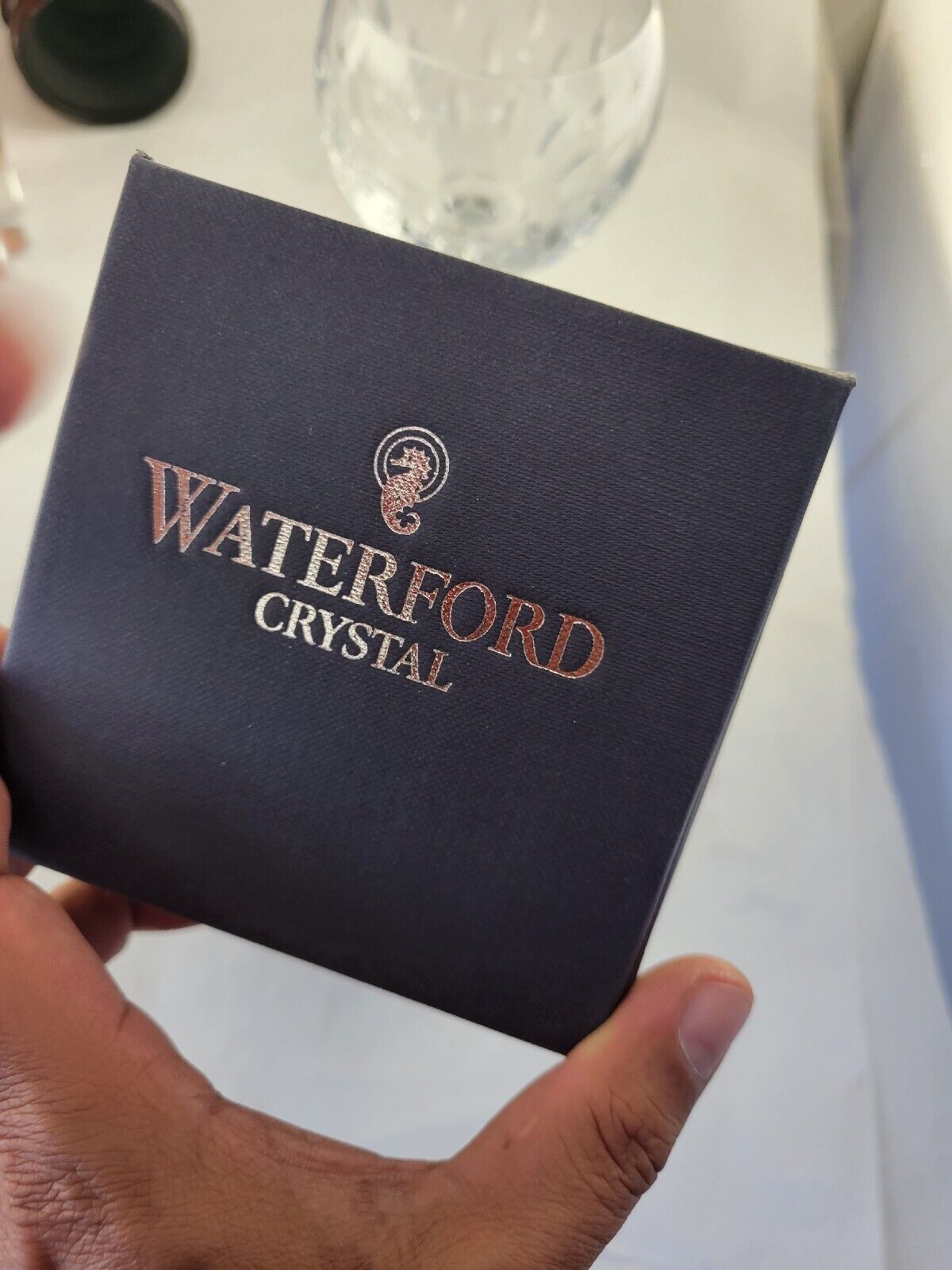 Espirit By Waterford 8 1/4' Balloon White Wine Glass Unused Boxed