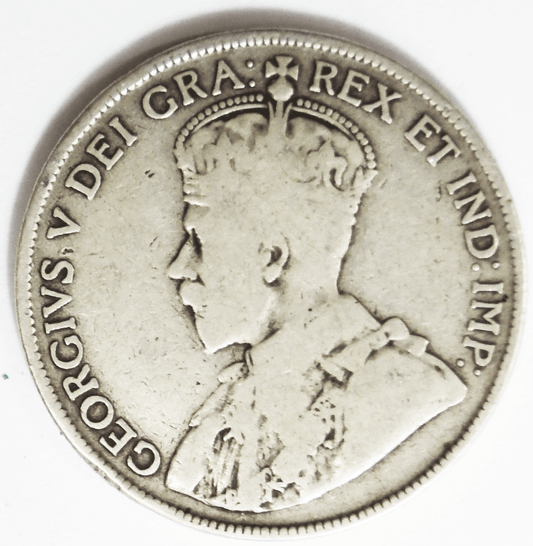 1919 C 50c Canada Newfoundland KM# 12 Rare Low Mintage