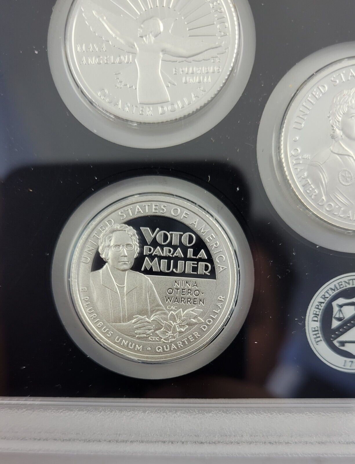 2022 S American Women Quarter 99.9% Silver Proof Set w/ Box & COA 5 Coins