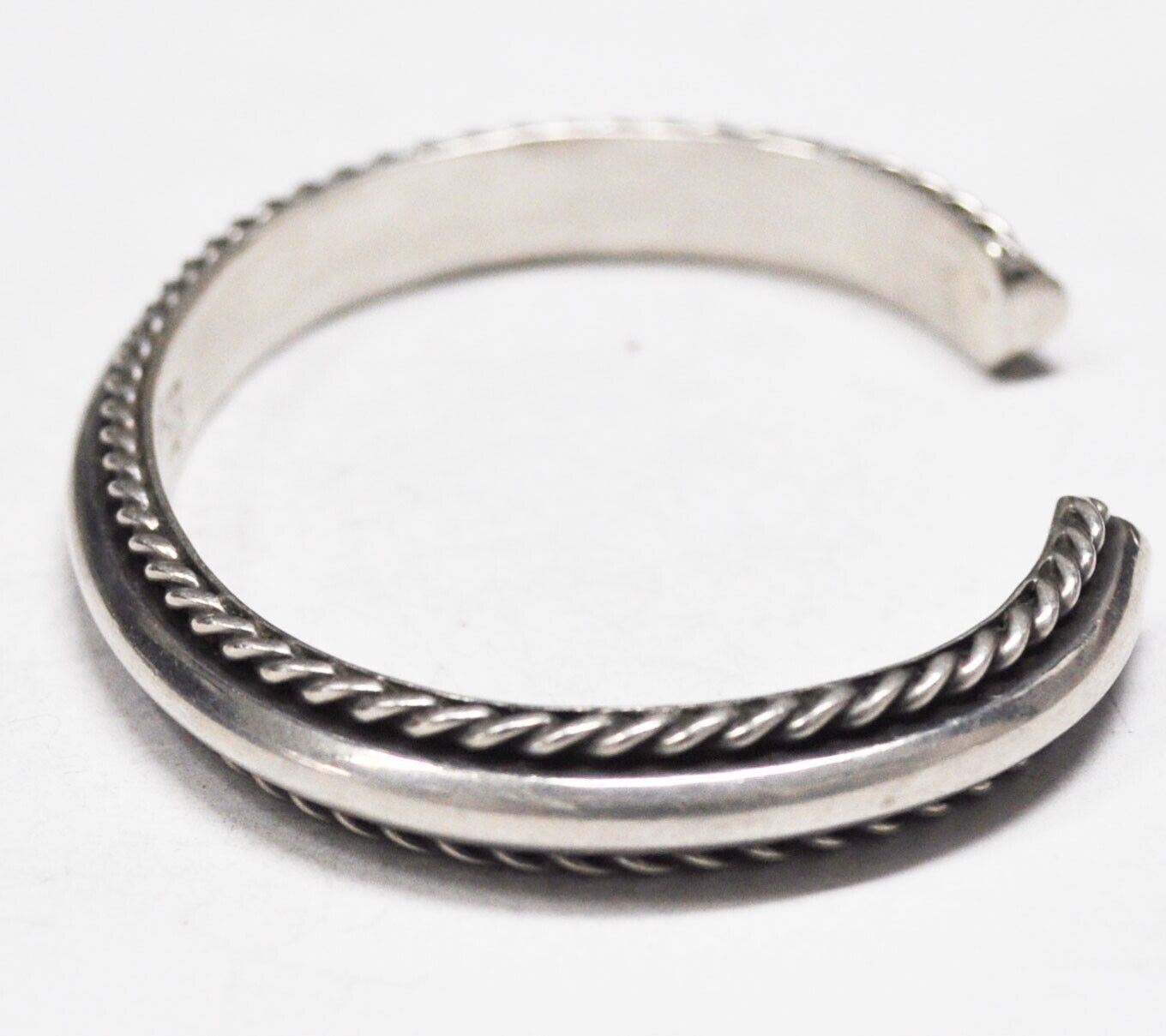 Sterling Silver Jimmie King Jr 9mm Cuff Bracelet 6-1/4" Wrist July 83