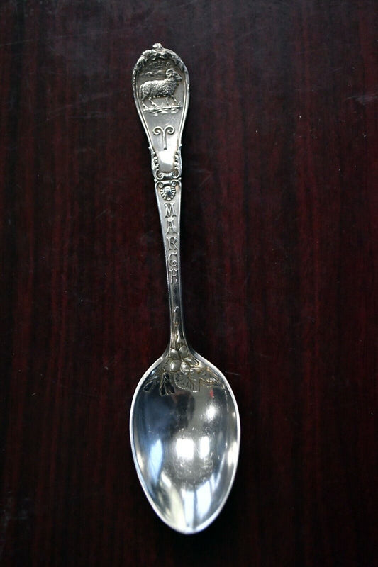 Aries March Sterling Silver 5 7/8" Souvenir Spoon by Gorham .99 oz.