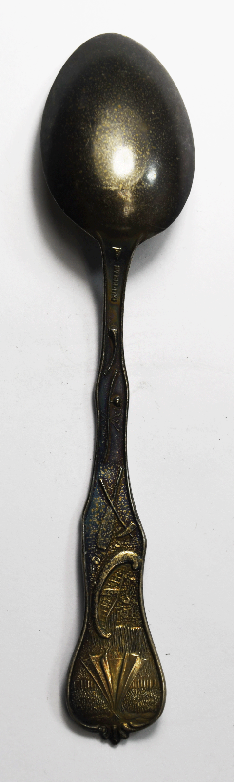 Sterling Chief Tulsa Oklahoma Territory Souvenir Spoon 5-3/8"