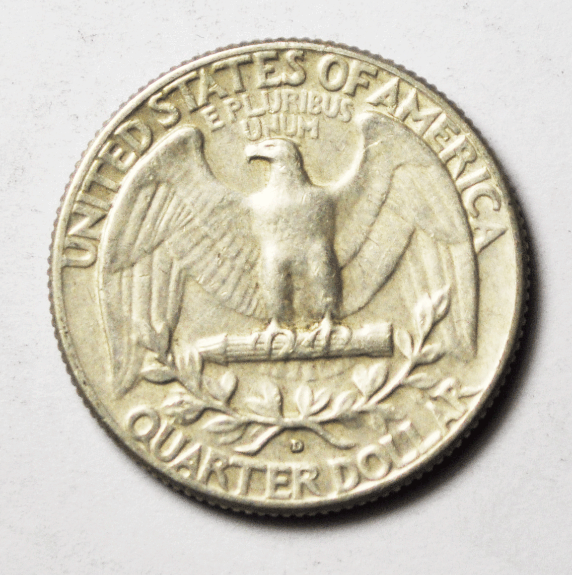1964 D 25c DDR Washington Silver Quarter Rare FS-801 Rare AU