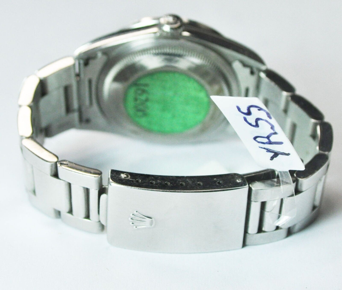 Rolex Datejust 16200 Diamond Blue MOP Dial Bezel 36mm S/S Sticker Back