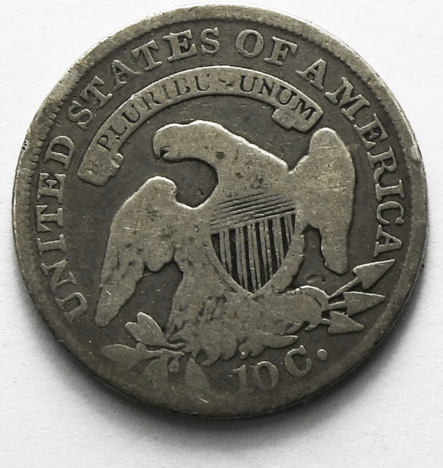 1834 10c Capped Bust Silver Ten Cents Dime Philadelphia