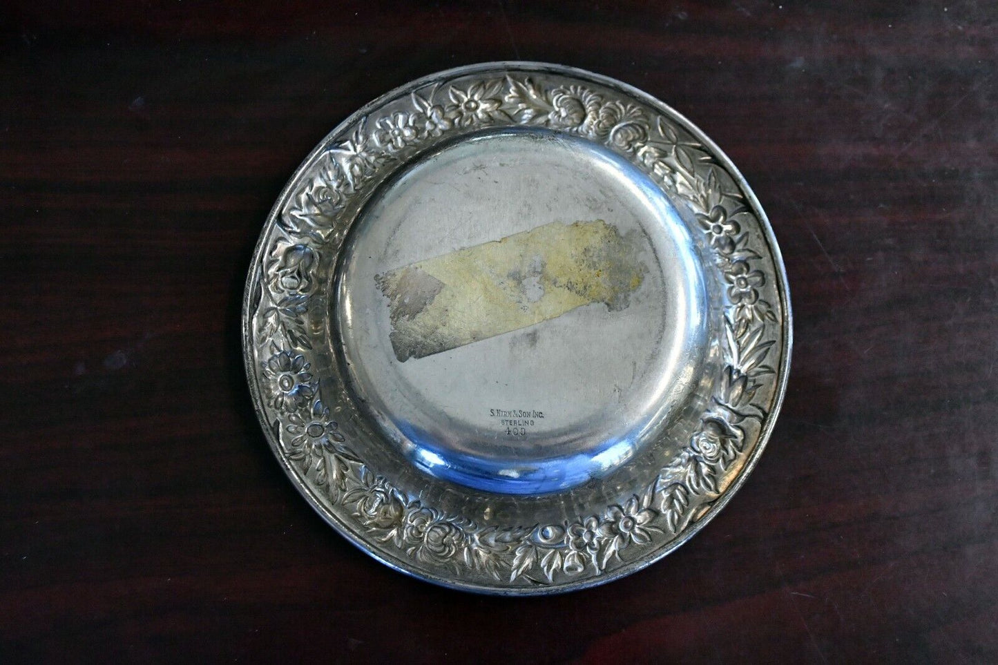 S. Kirk & Sons Repousse Sterling Silver 6 1/4" Compote Bon Bon Nut Dish 4.9 oz.