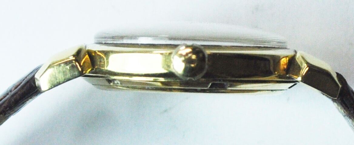 1950 Omega Seamaster 352 18k Gold Bumper Automatic 14324 Hooded Lug Deluxe 34mm
