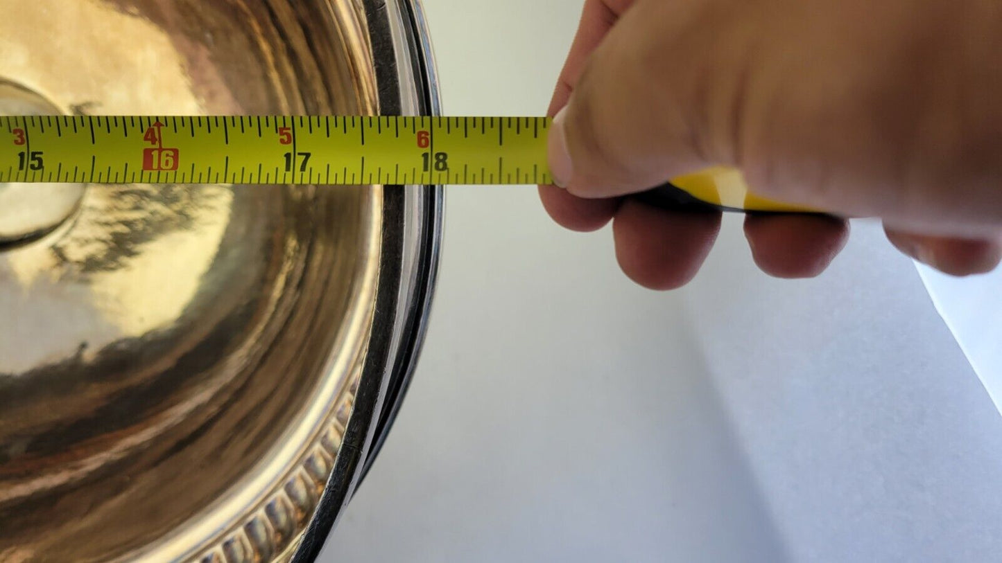 Antique Huge 18” Victorian Game Cover Food Meat Dome Silver Plated Centerpiece