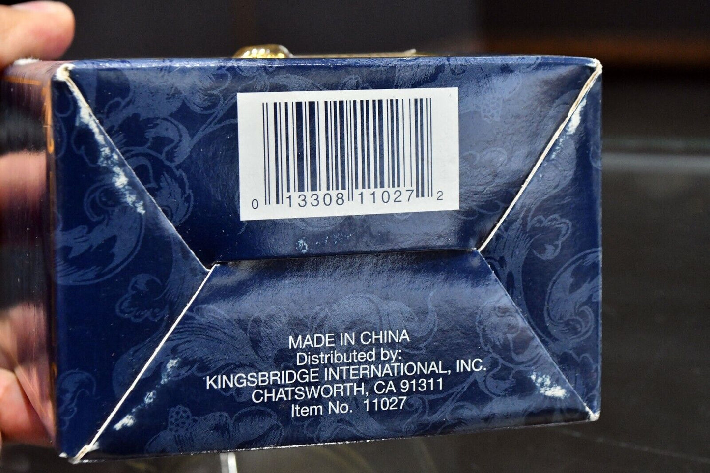 Classic Collectable Porcelain Hand Painted Egg Jewelry Box with Original Box