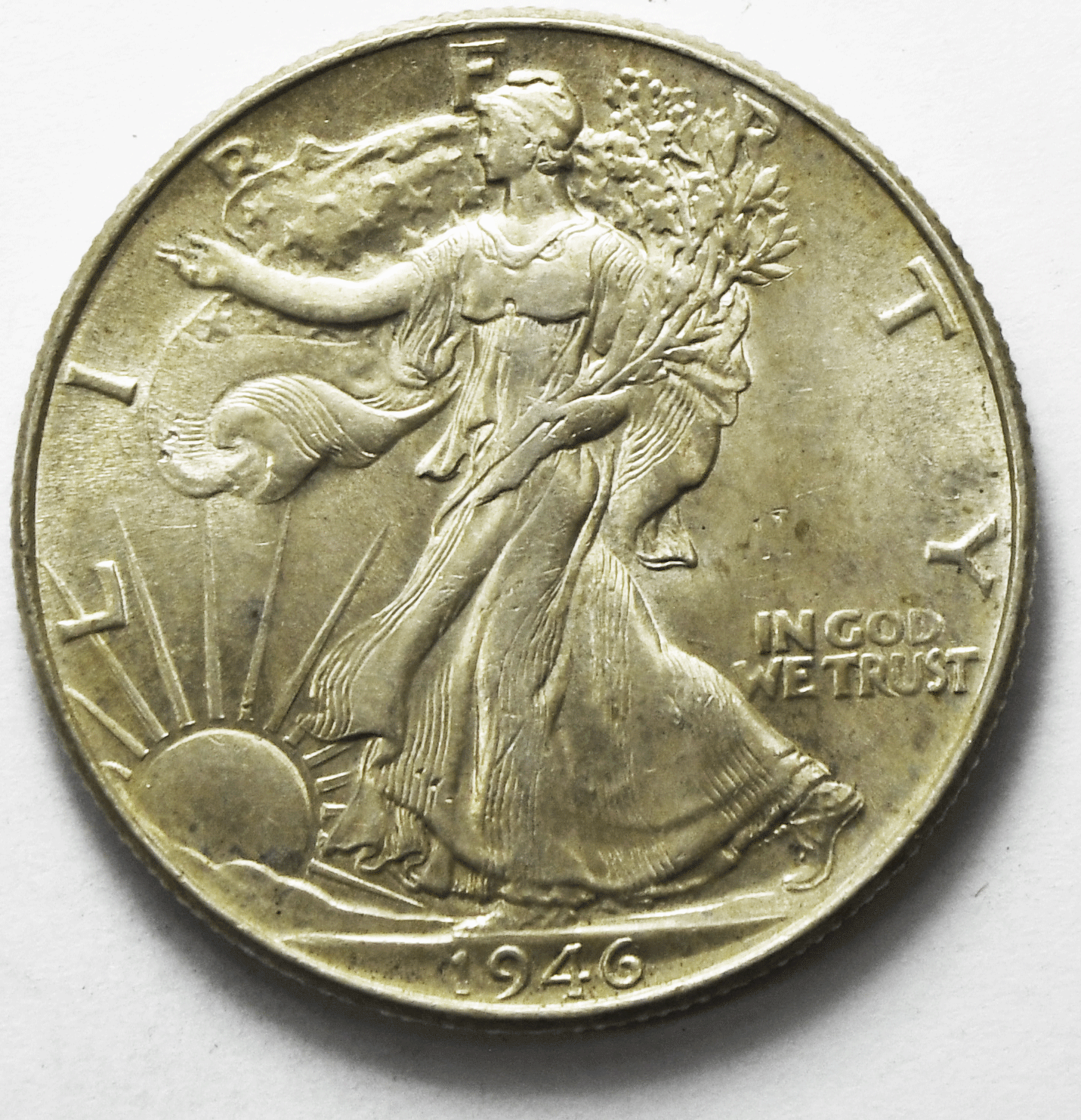 1946 50c Walking Liberty Silver Half Dollar Fifty Cents Uncirculated