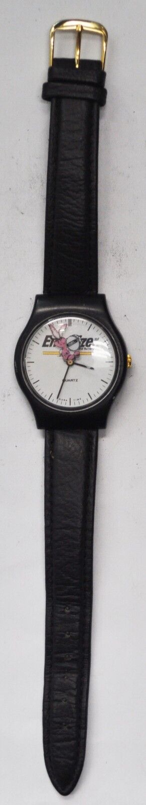 Energizer Brand Battery Bunny Second Hand Black Resin Watch 33mm