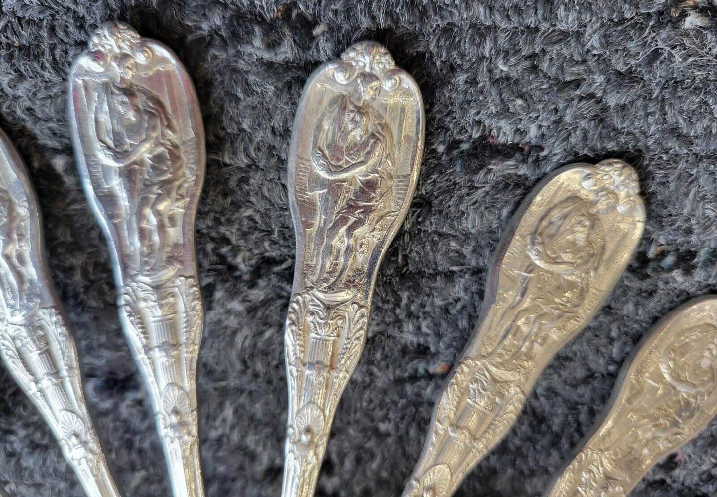 Mythologique by Gorham Sterling Fish Fork / Salad Fork Beaded Back 6"