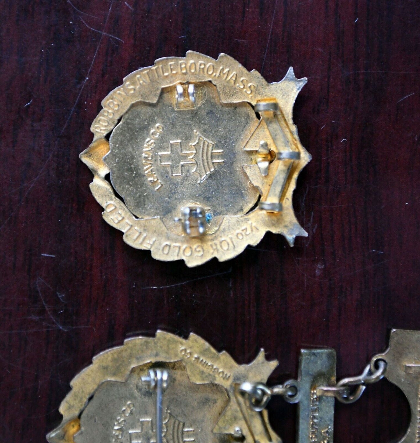 Congregational Sunday School Pin Set Christian Baptist 2nd, 3rd, 4th Year GF